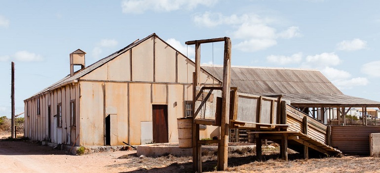 a warehouse exterior