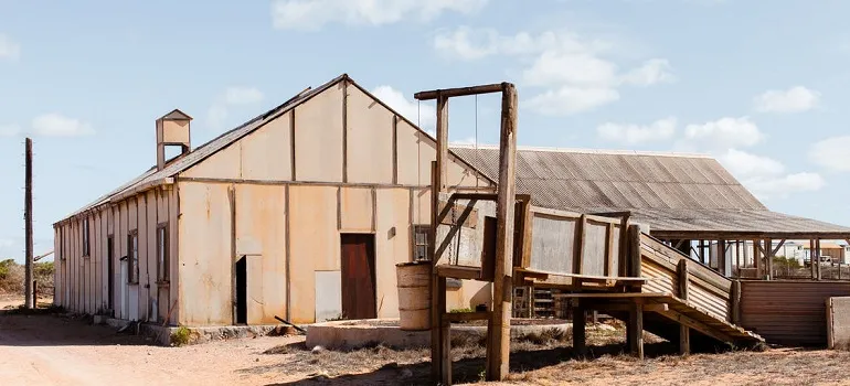 a warehouse exterior 
