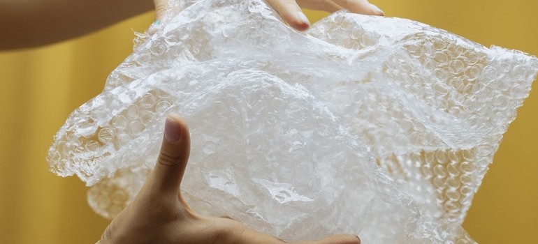 Bubble wrap helps on how to store children's toys