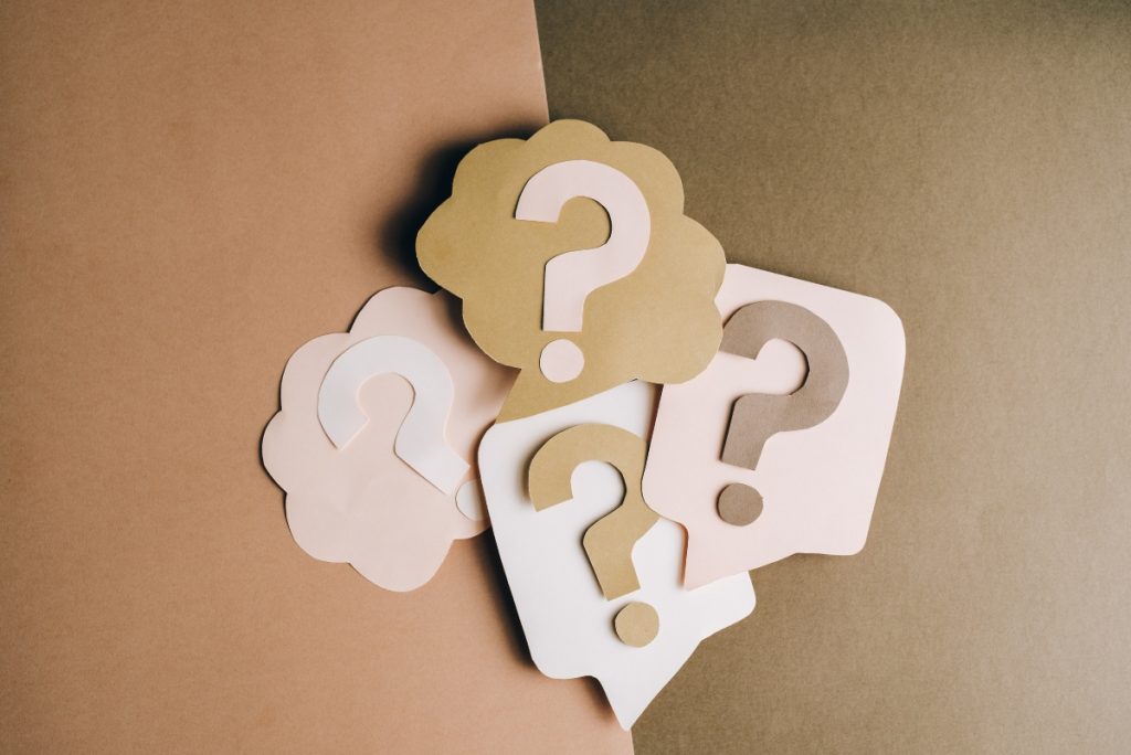 four question marks