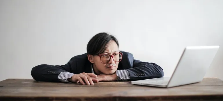 person on laptop
