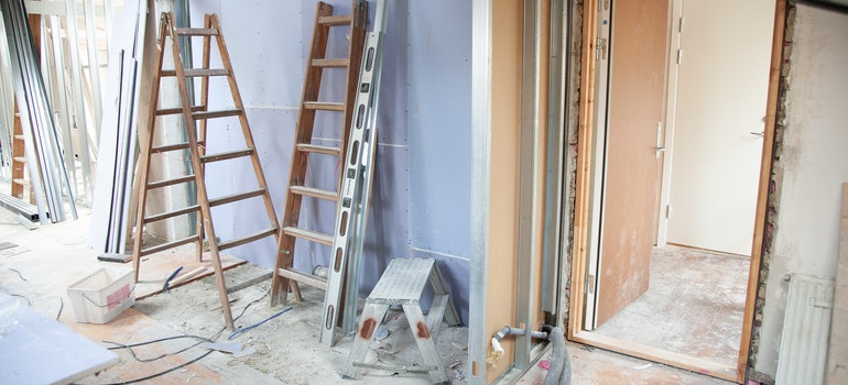 home that is being renovated