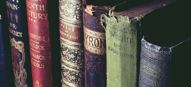 books ready to be stored