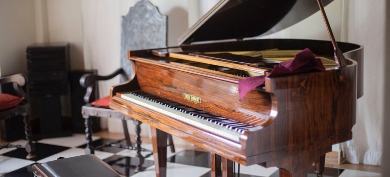 an old piano