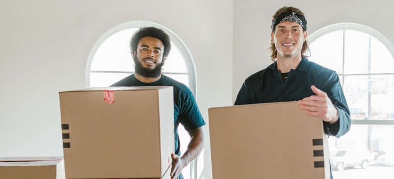 two professional movers