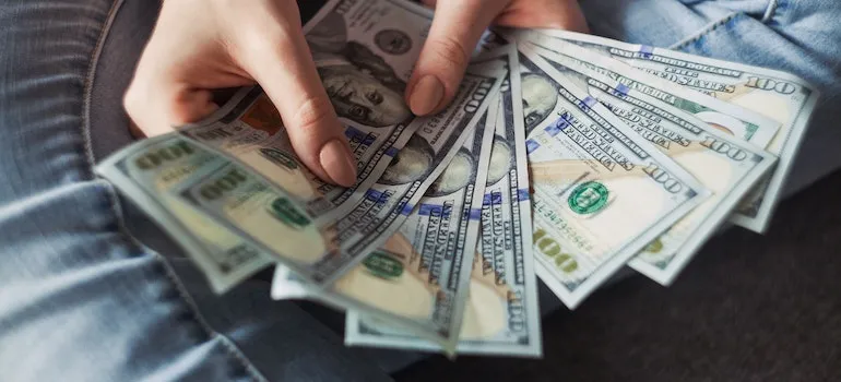 person saving money 