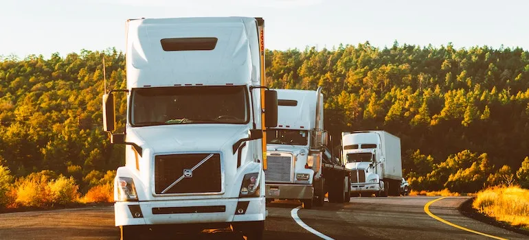 trucks transporting medical equipment