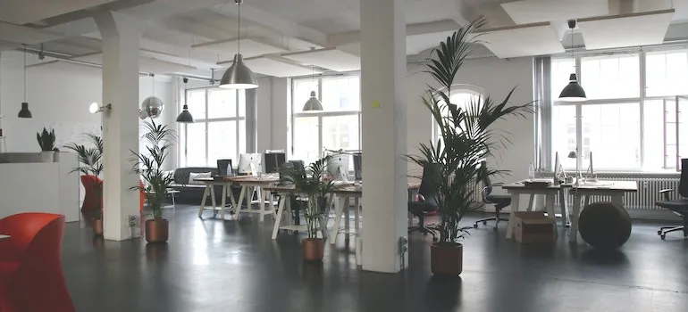 an office that is about to be relocated by movers Eagle ID