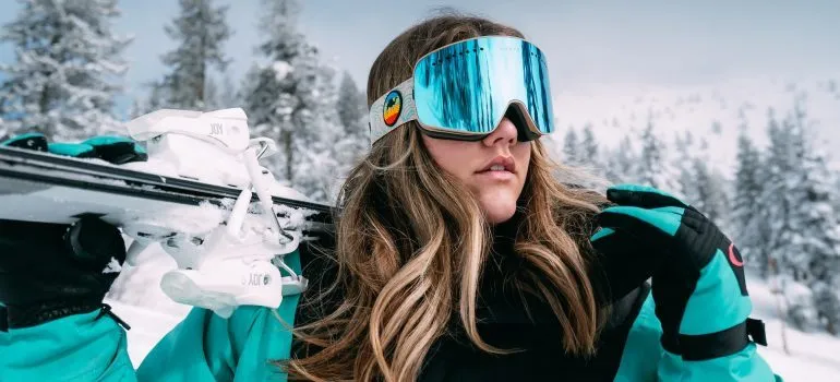 A woman enjoying skiing as one of the things to do in Boise this winter