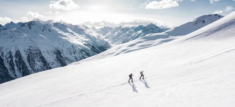winter sports on mountains are one of the many reasons why are Californians moving to Idaho