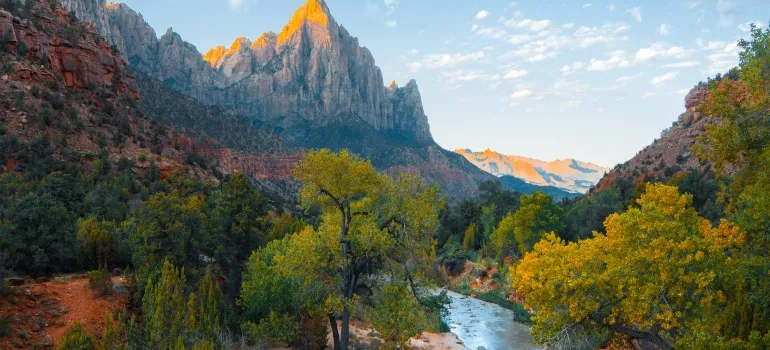 Nature with a river and mountains is a reason for Californians moving to Idaho