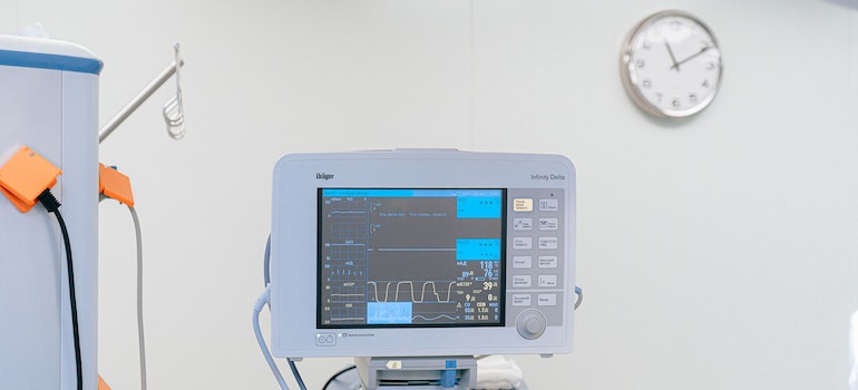 a heartrate monitor ready for shipping medical equipment