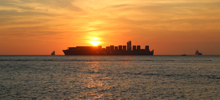 a cargo shipping medical equipment overseas
