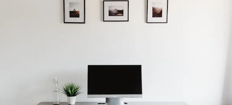 minimalistic workspace as example of popular home design practices