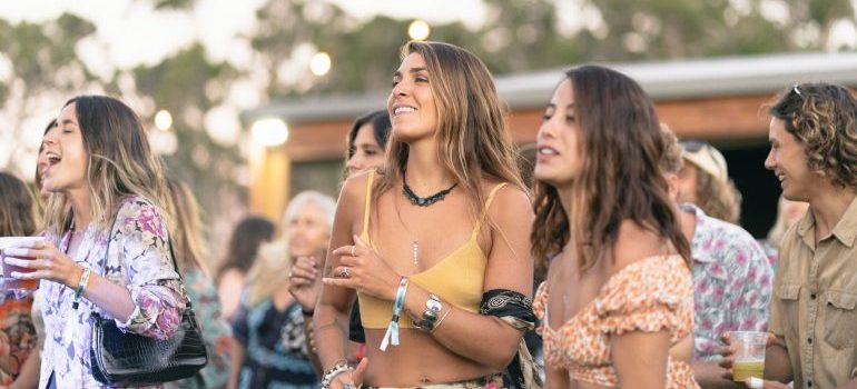 Girls enjoying an event at one of Caldwell's best live music venues and festivals