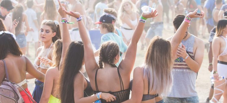 Young people having fun at one of Caldwell's best live music venues and festivals