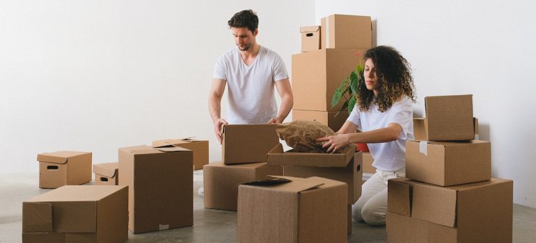 A couple is showing how to handle packing your Boise home for a move