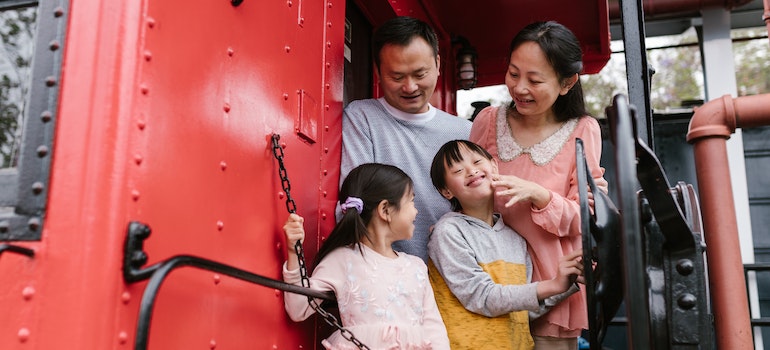 a family preparing for moving for individuals with special needs
