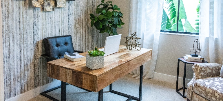 a home office