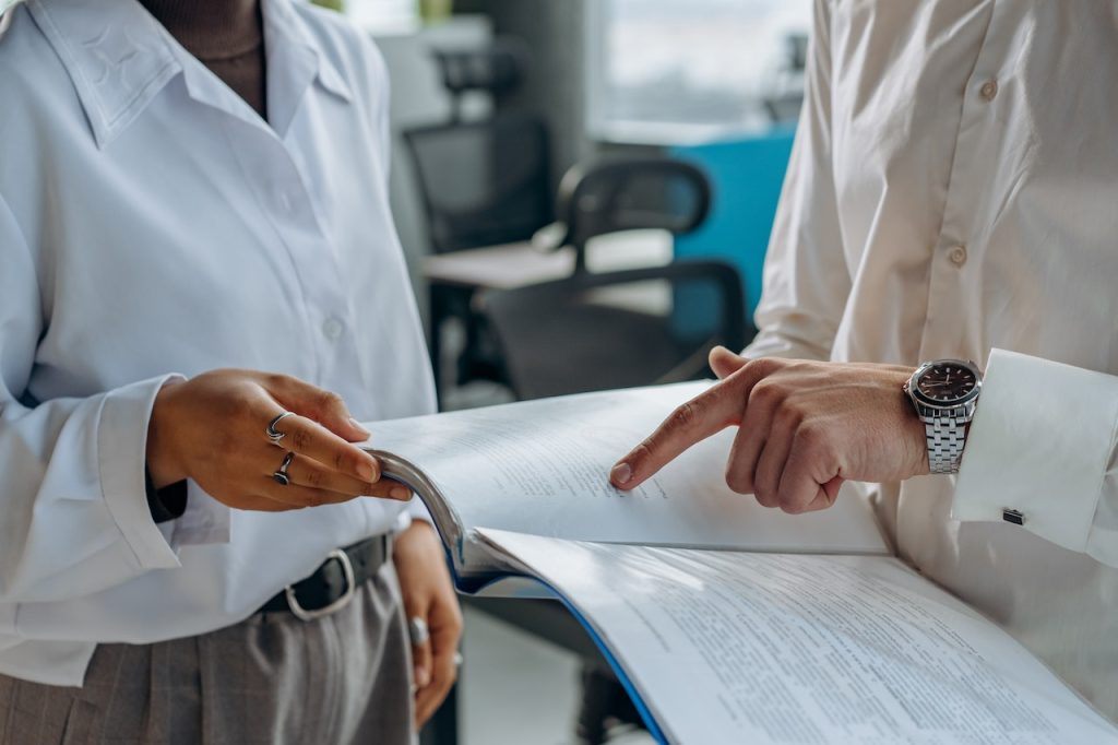 Two people discuss what to know about inventory management
