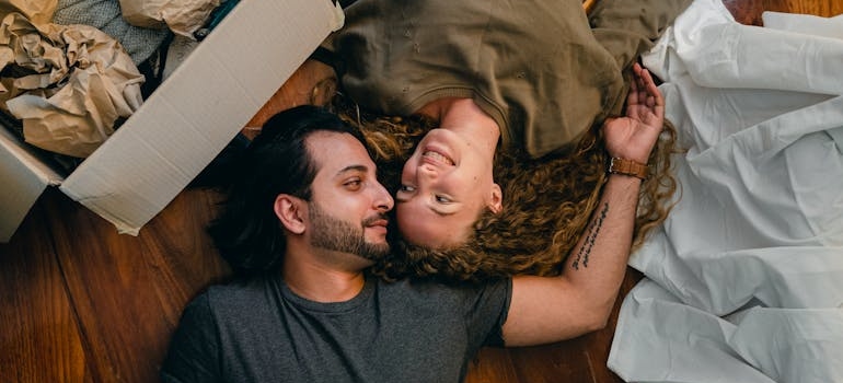 A couple is sharing things to discuss before moving in together