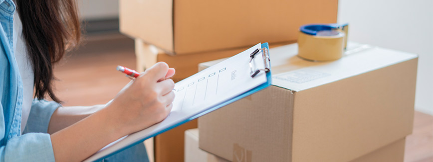 checklist for moving