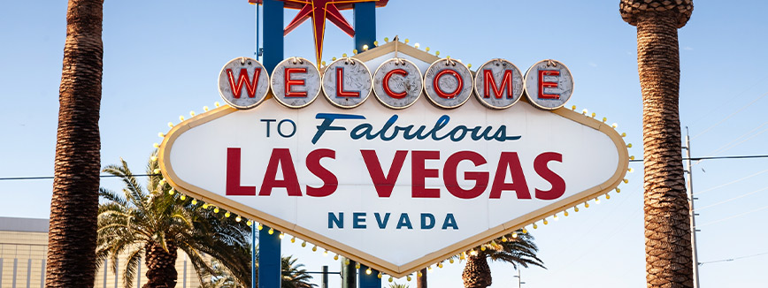 A vibrant welcome sign for Fabulous Las Nevada, highlighting smart remodeling tips for winter-proofing basements.